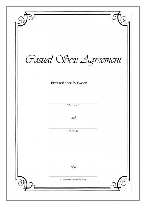 Casual Sex Agreement